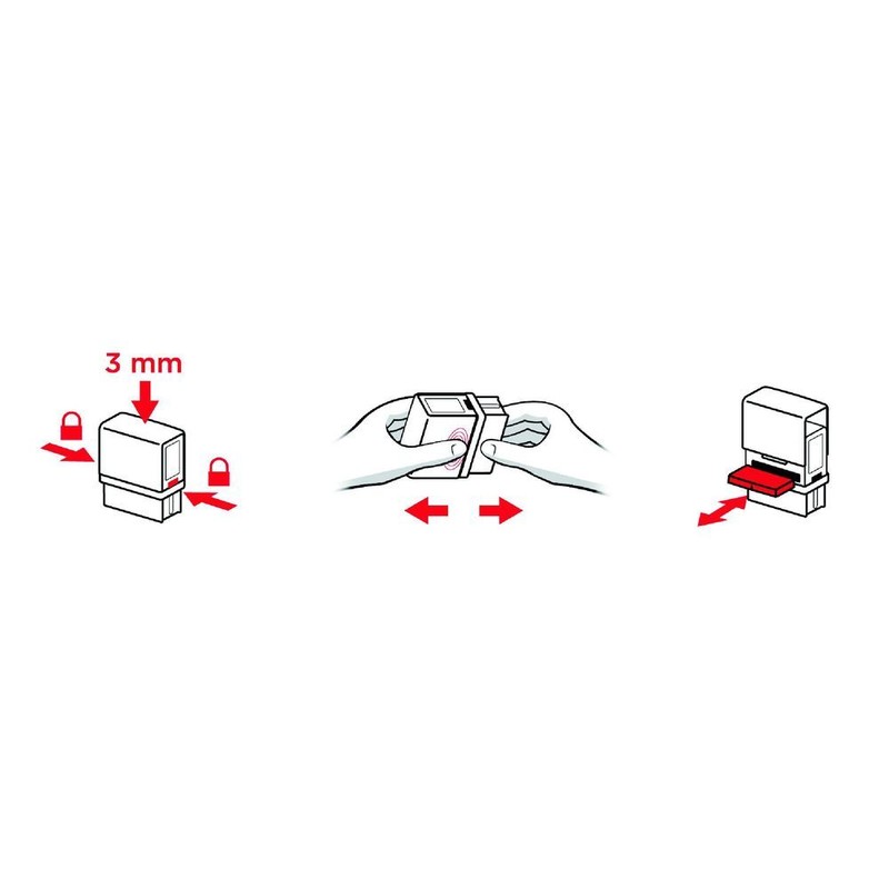 Штамп самонаборный Colop Printer 20-Set пластиковый с персонализацией 4 строки