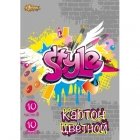 Цветной картон №1School Graffiti А4, 10л, 10цв